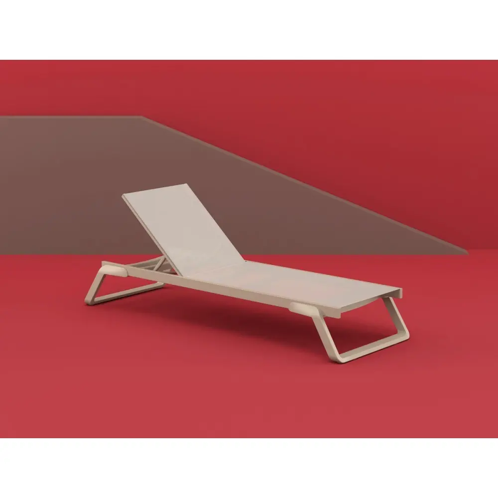 Tropic-2 Sun-Lounger Black - Πολυπροπυλένιο - 210x72x31 cm