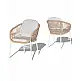 Bari/D7-White Dining Set