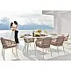 Bari/D7-White Dining Set