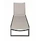Tulip Sun-Lounger Taupe - Αλουμίνιο - 200x65x33 cm