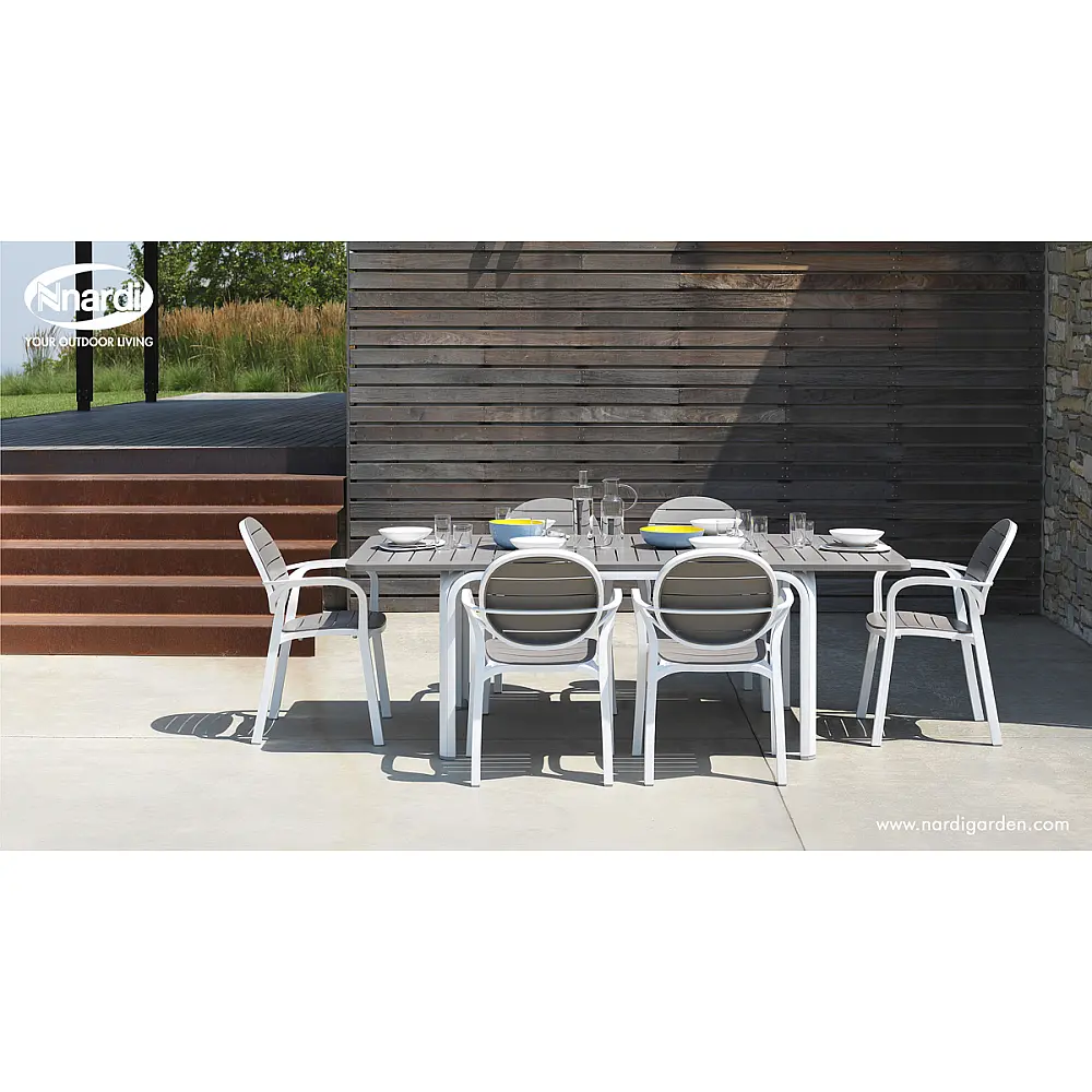 Alloro 140/210x100x70cm Table - Πολυπροπυλένιο - 140x100x73 cm