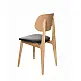 Bunny/V COM Chair - Ξύλο - 45x51x83 cm