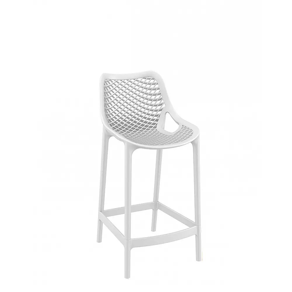 Air/S-65 Barstool White PL - Πολυπροπυλένιο - 51x44x95 cm