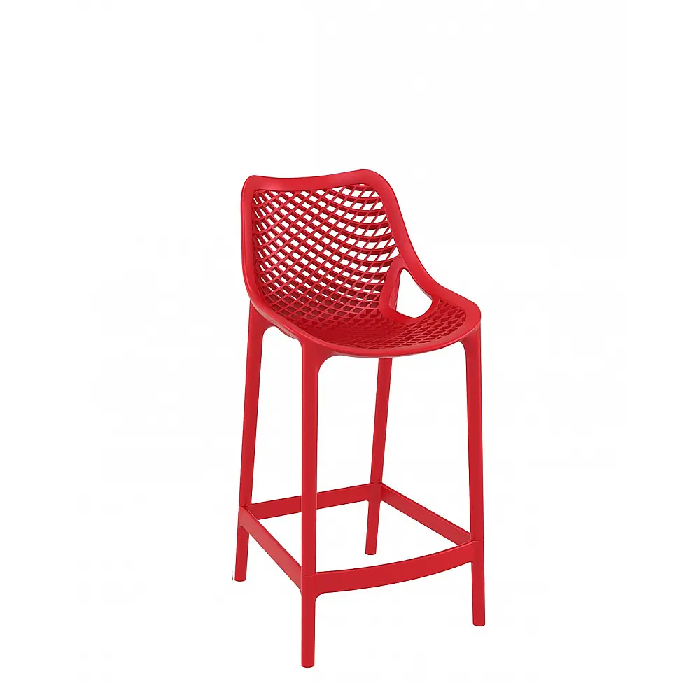 Air/S-65 Barstool Red PL - Πολυπροπυλένιο - 51x44x95 cm