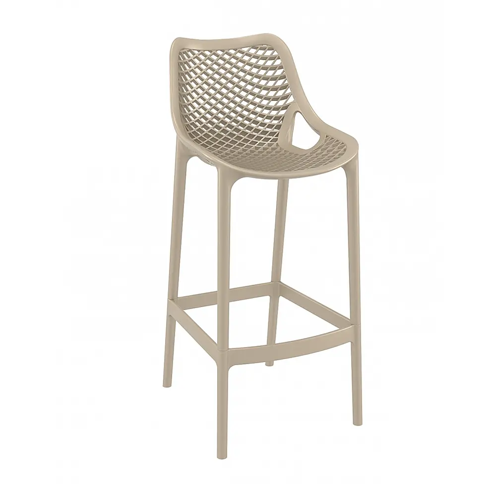Air/S-75 Barstool Taupe PL - Πολυπροπυλένιο - 53x45x105 cm