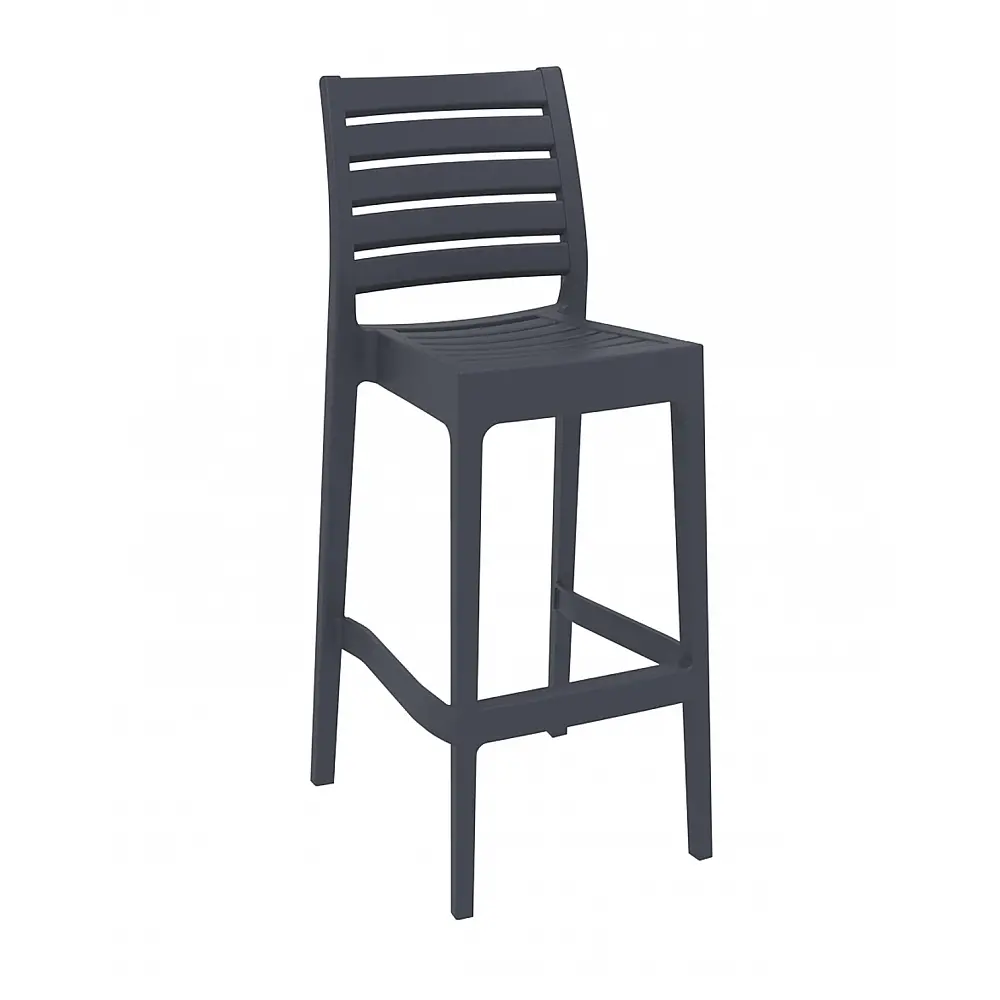 Ares/S Barstool Dark Grey 75cm PL - Πολυπροπυλένιο - 51x45x108 cm