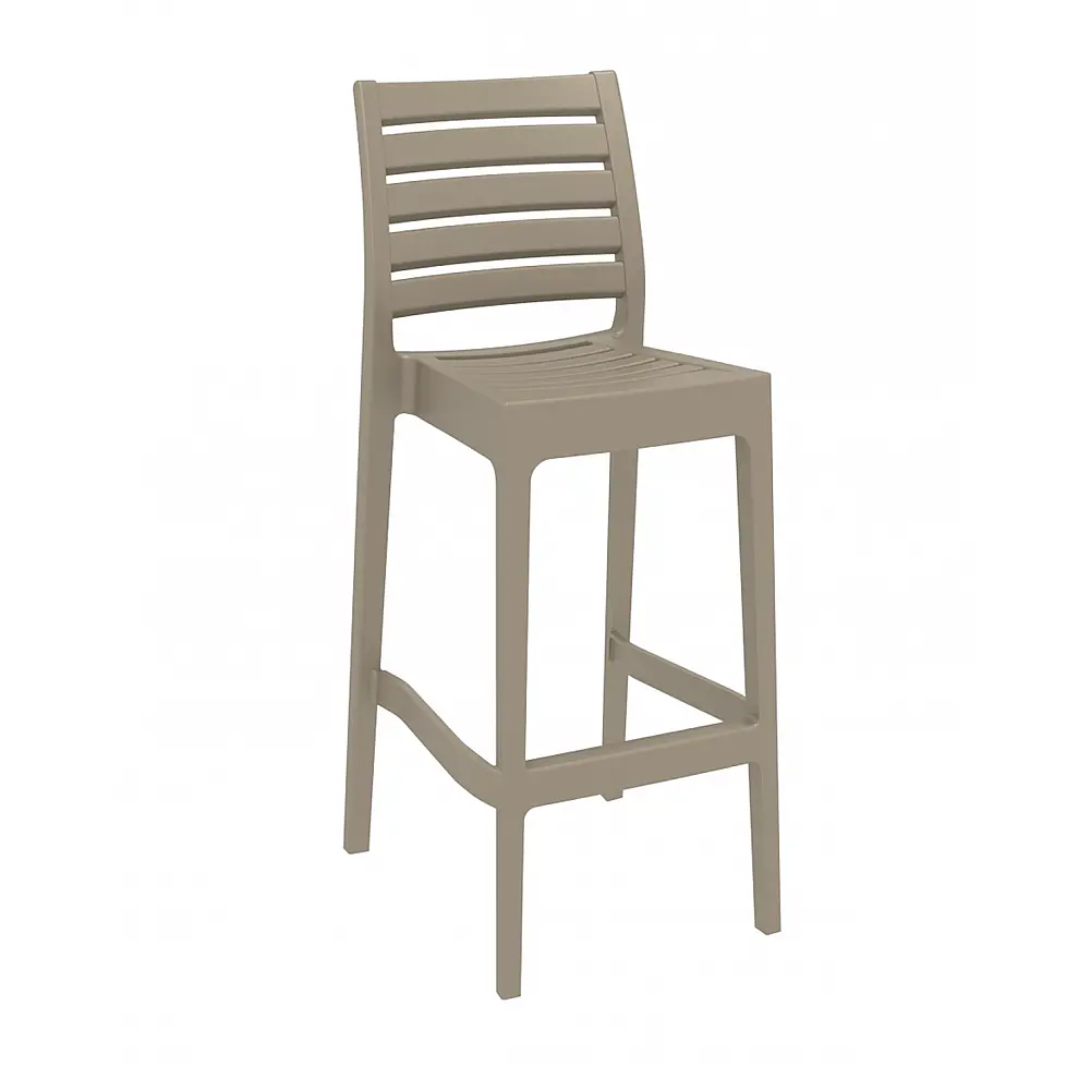 Ares/S Barstool Taupe 75cm PL - Πολυπροπυλένιο - 51x45x108 cm