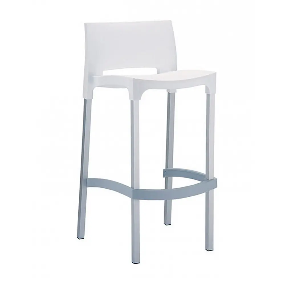 Gio Barstool Beige 75cm Alu PL - Αλουμίνιο - 45x39x96 cm