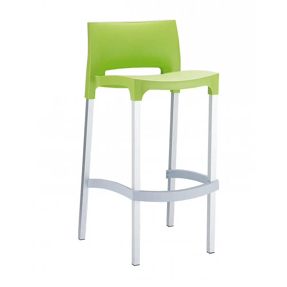 Gio Barstool Light Green 75cm Alu PL - Αλουμίνιο - 45x39x96 cm