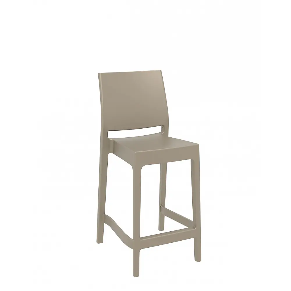 Maya/S-65cm Barstool Taupe PL - 50x44x98 cm