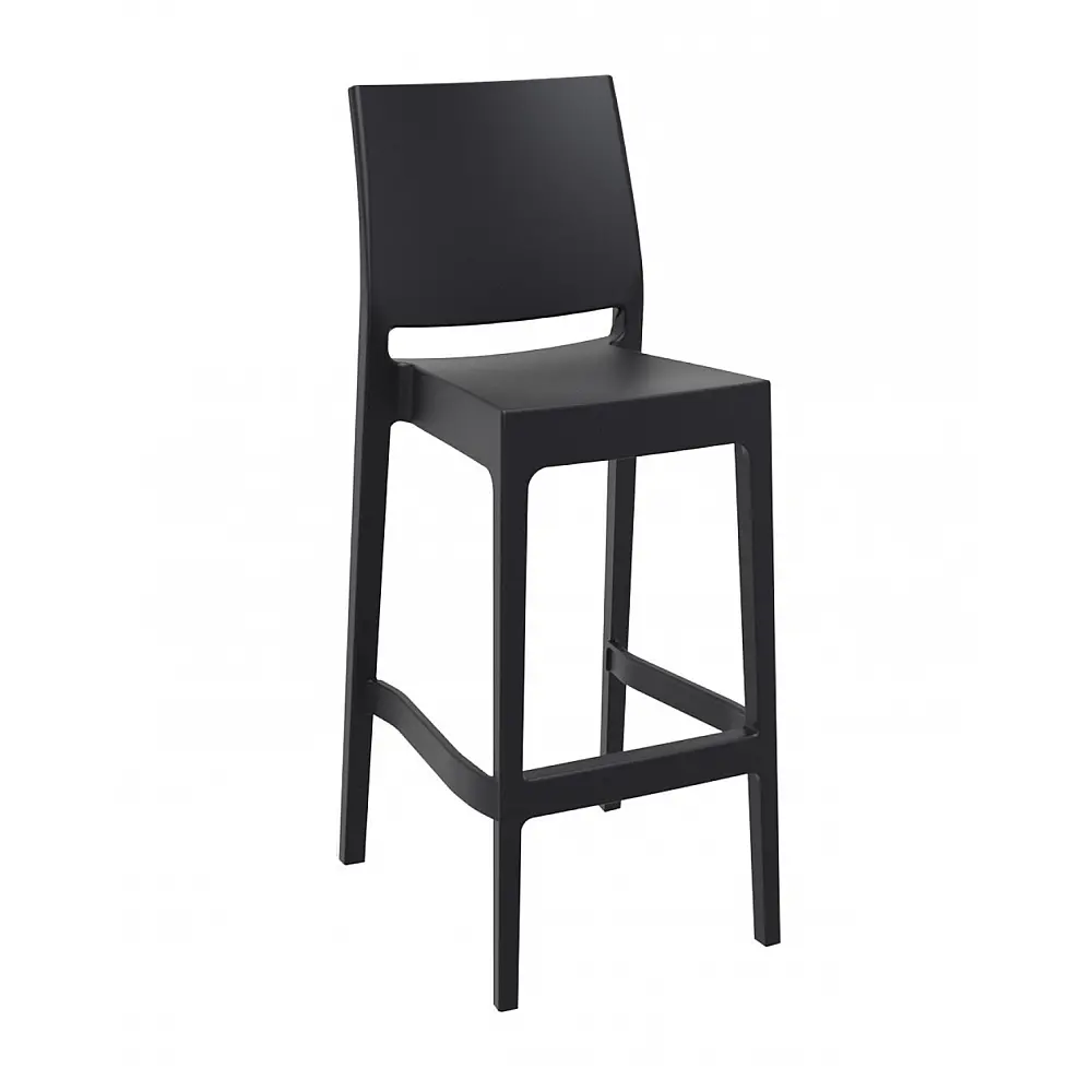 Maya/S-75cm Barstool Black PL - 51x45x98 cm
