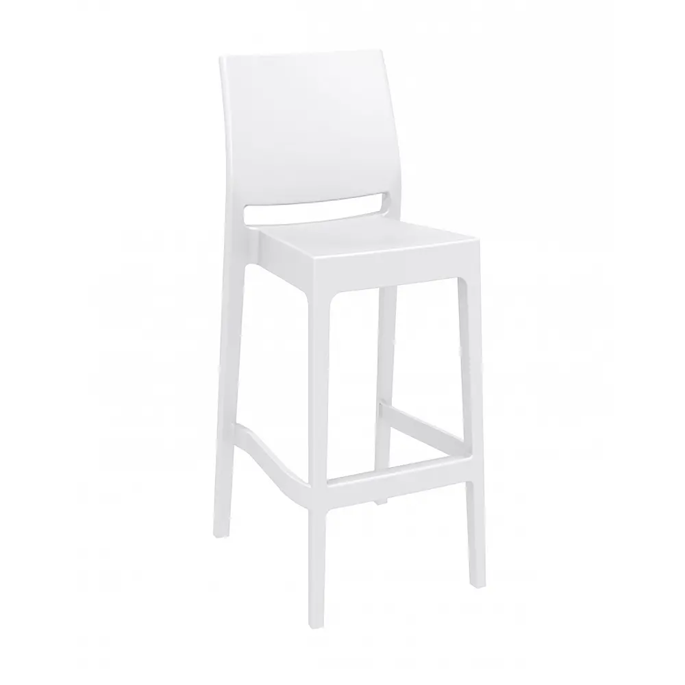Maya/S-75cm Barstool White PL - 51x45x98 cm