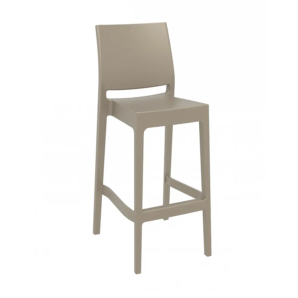 Maya/S-75cm Barstool Taupe PL - 51x45x98 cm