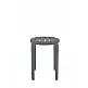 Tom/S-45cm , Stool Dark Grey PL - Πολυπροπυλένιο - 34x34x45 cm