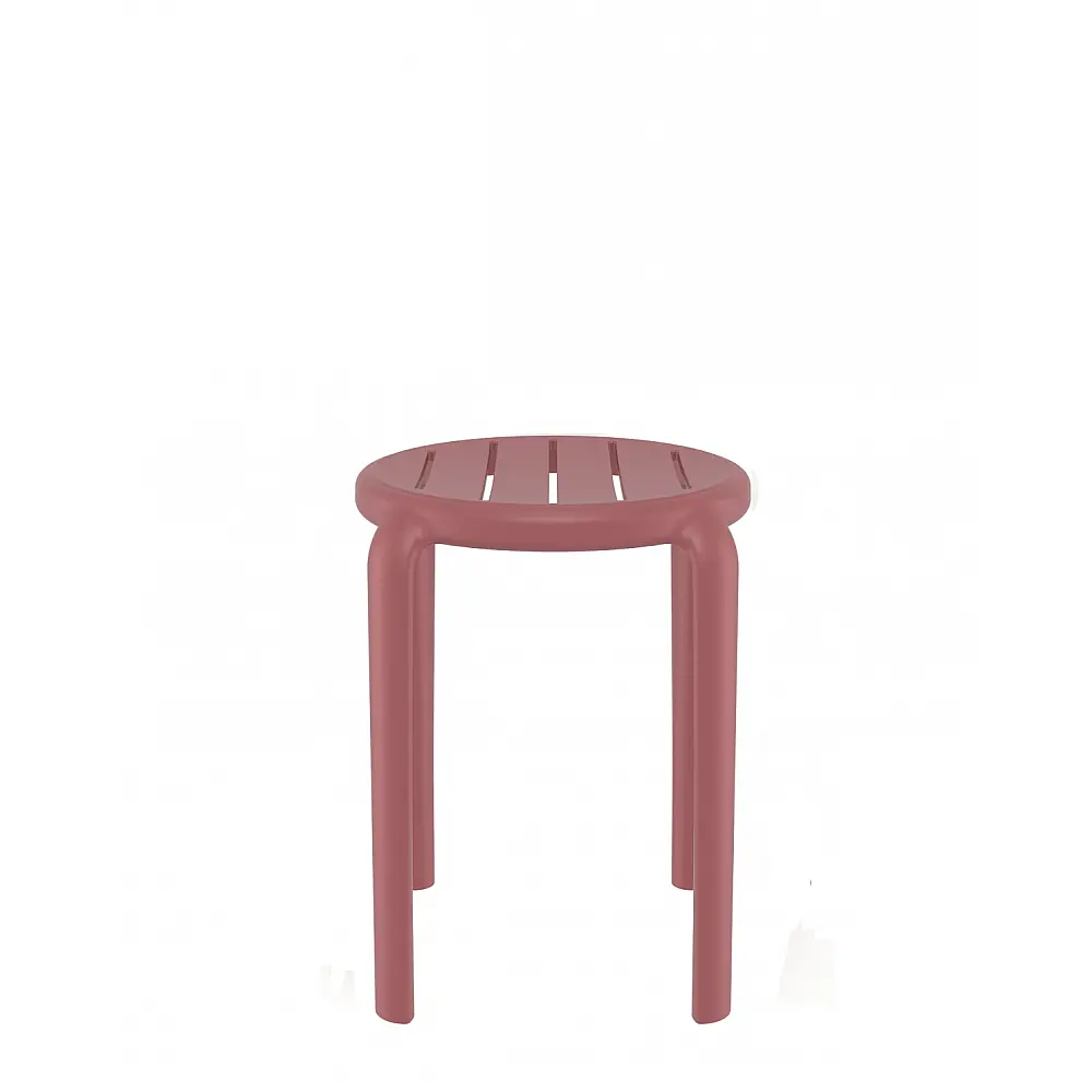 Tom/S-45cm Stool Marsala PL - Πολυπροπυλένιο - 34x34x45 cm
