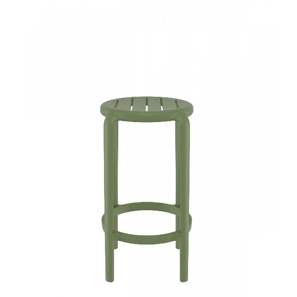 tom/S-65cm Barstool Olive Green PL - Πολυπροπυλένιο - 36x36x65 cm