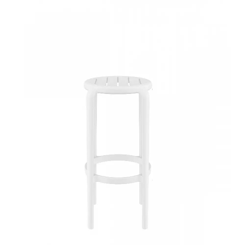 Tom/S-75cm Barstool White PL - Πολυπροπυλένιο - 36x36x75 cm