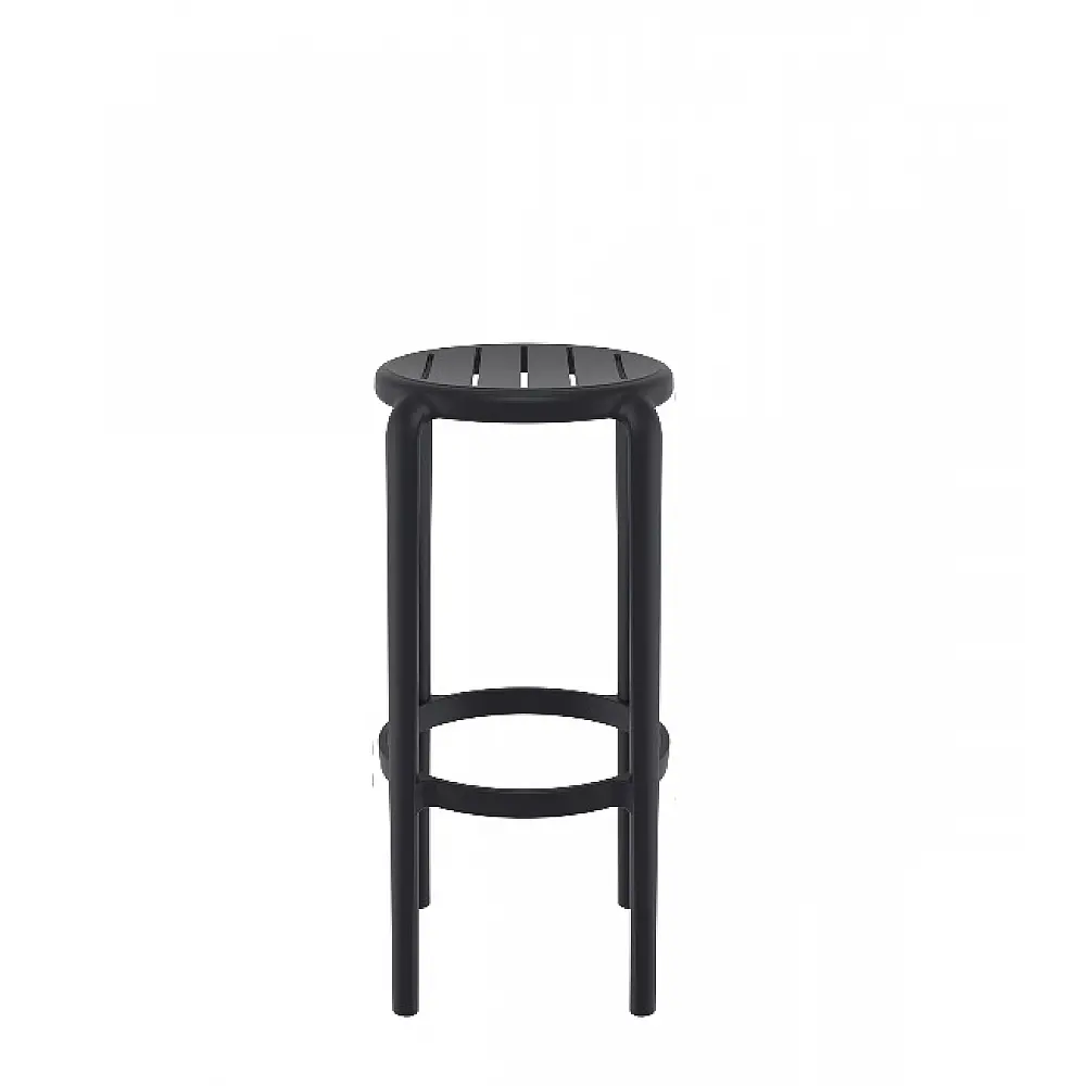 Tom/S-75cm Barstool Black PL - Πολυπροπυλένιο - 36x36x75 cm