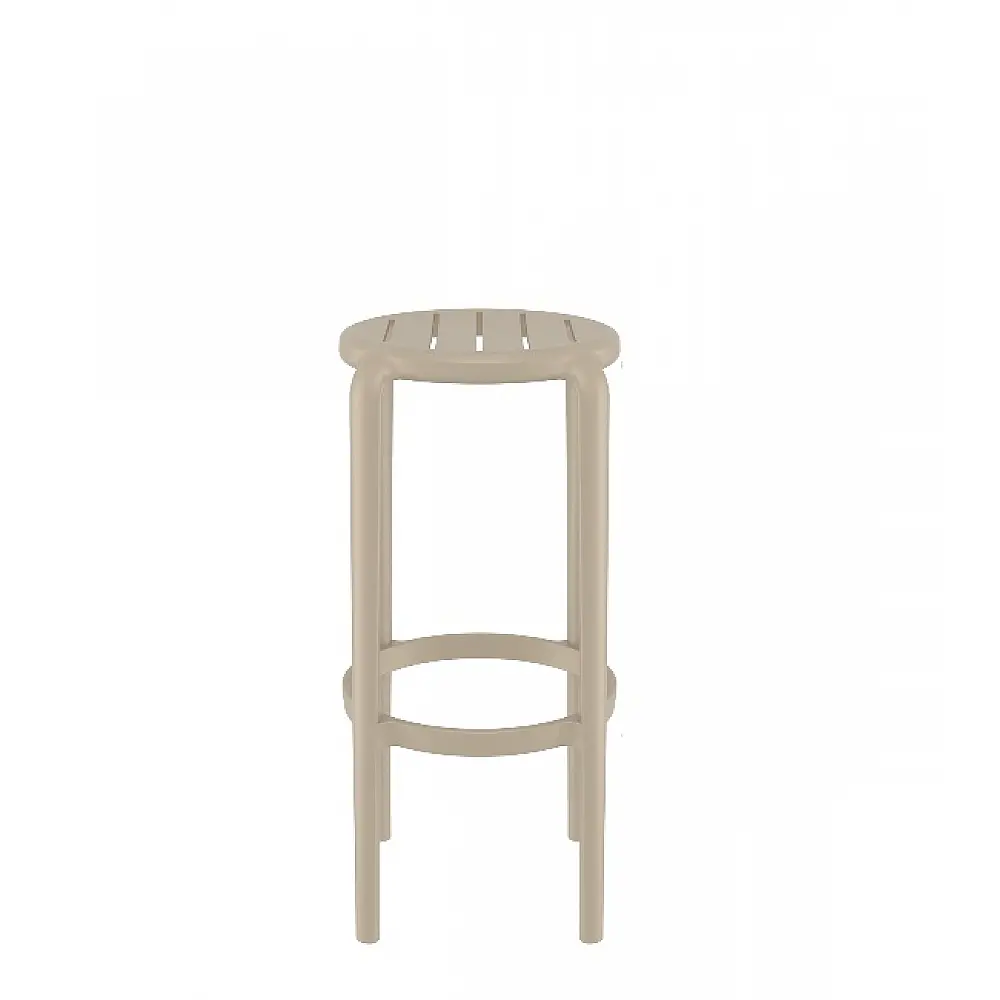 Tom/S-75cm Barstool Taupe PL - Πολυπροπυλένιο - 36x36x75 cm
