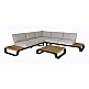Palm/C Lounge Corner Set - Ξύλο Palm/C Lounge Corner Set - Ξύλο