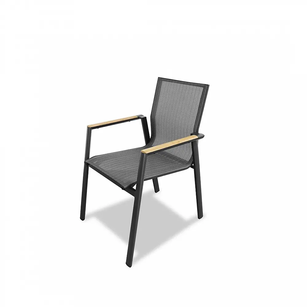 Aspen Armchair Alu Dark Grey - Αλουμίνιο - 67x57.5x88 cm