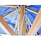 Lugano/SW 300x300cm Aluminum Umbrella Wood Look - Αλουμίνιο - 300x300x240 cm