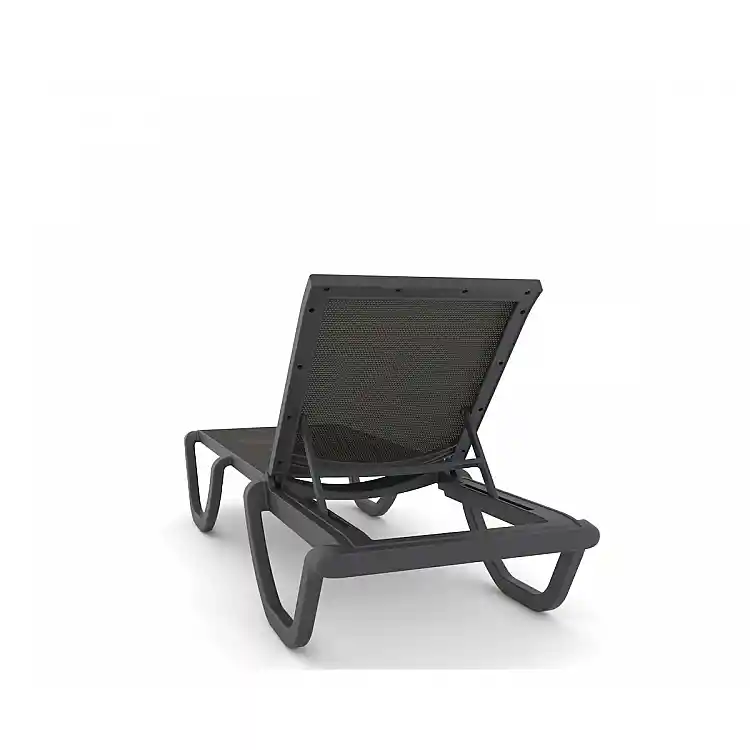 Florence/SL* Resin Sun Lounger Anthracite