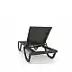 Florence/SL* Resin Sun Lounger Anthracite