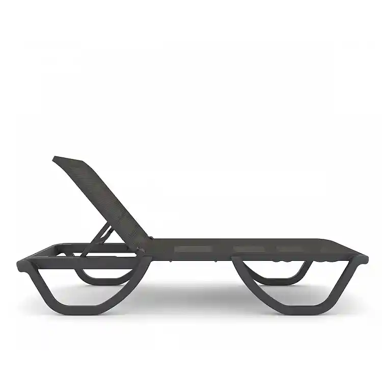 Florence/SL* Resin Sun Lounger Anthracite