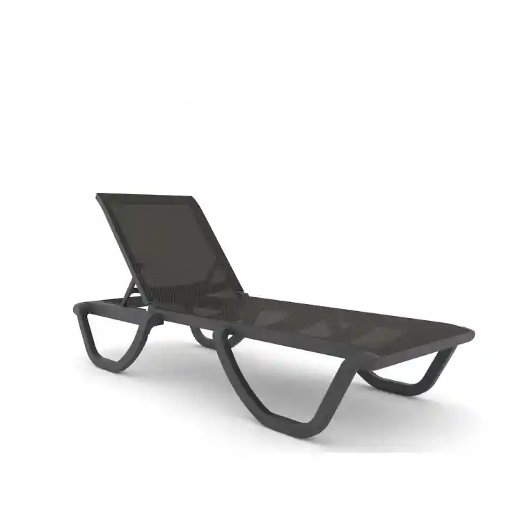 Florence/SL* Resin Sun Lounger Anthracite