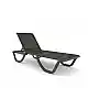 Florence/SL* Resin Sun Lounger Anthracite