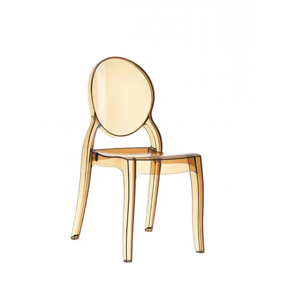 Elizabeth Chair Clear Gold Polycarbonate - Πολυκαρμπονικό - 50x47x90 cm