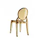Elizabeth Chair Clear Gold Polycarbonate - Πολυκαρμπονικό - 50x47x90 cm