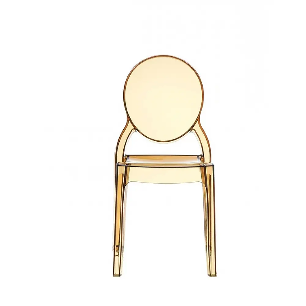 Elizabeth Chair Clear Gold Polycarbonate - Πολυκαρμπονικό - 50x47x90 cm