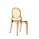 Elizabeth Chair Clear Gold Polycarbonate - Πολυκαρμπονικό - 50x47x90 cm