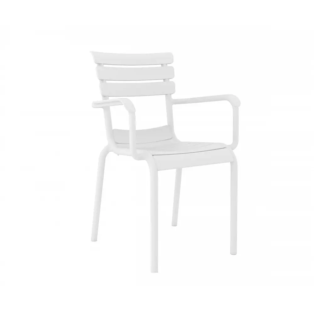 Hera/P-PL Resin Armchair White - Πολυπροπυλένιο - 58x58x84 cm