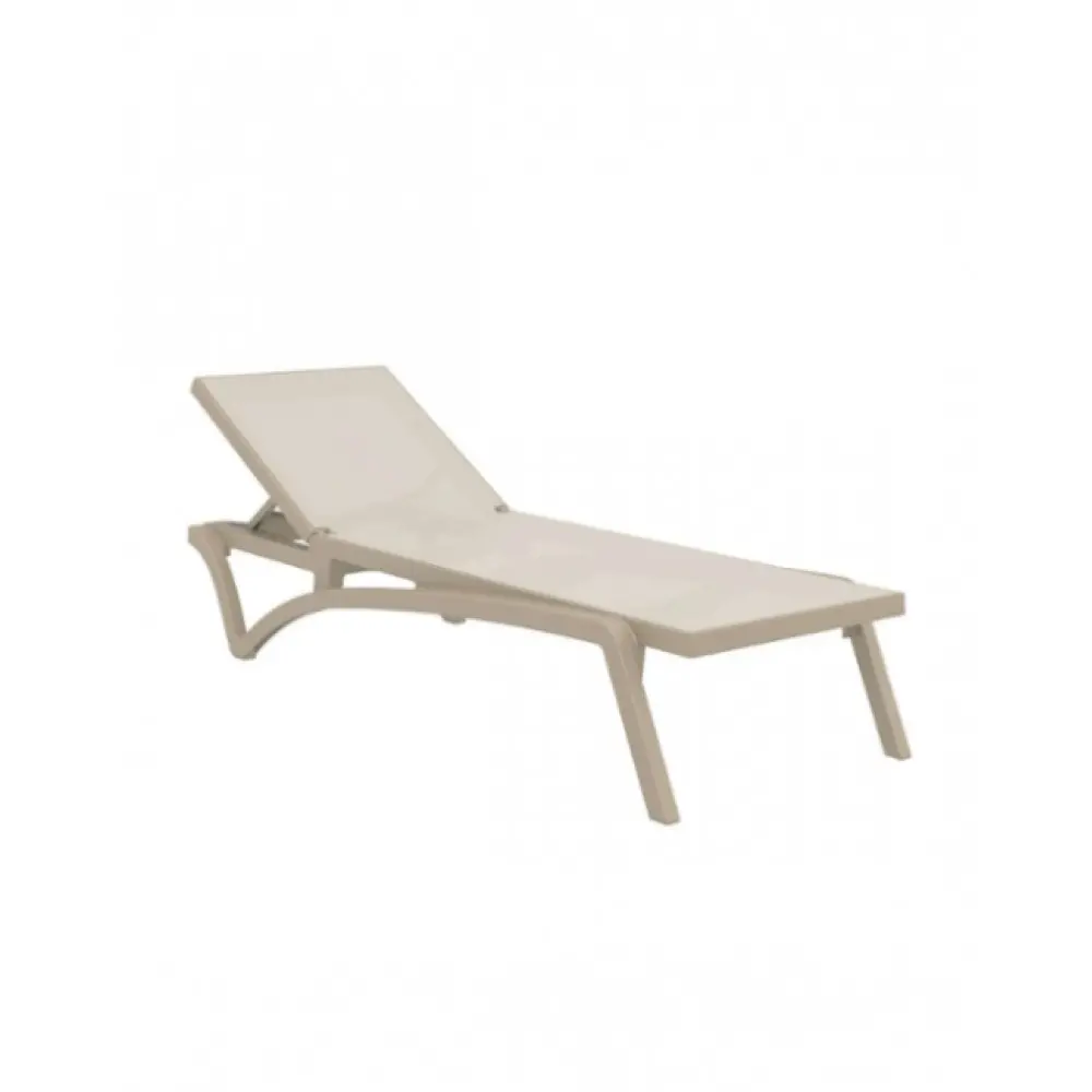 Pacific/S Sun-Lounger Cappuccino - Πολυπροπυλένιο - 193x68x35 cm
