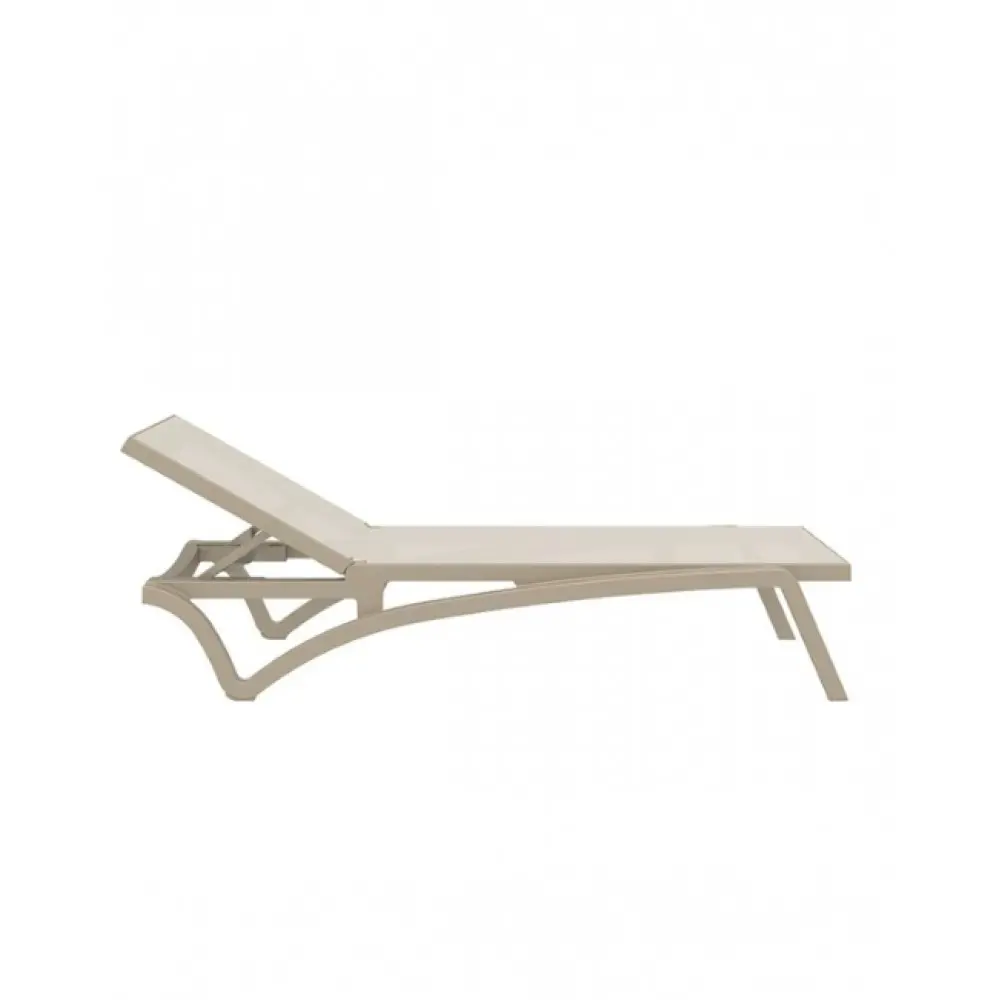 Pacific/S Sun-Lounger Cappuccino - Πολυπροπυλένιο - 193x68x35 cm