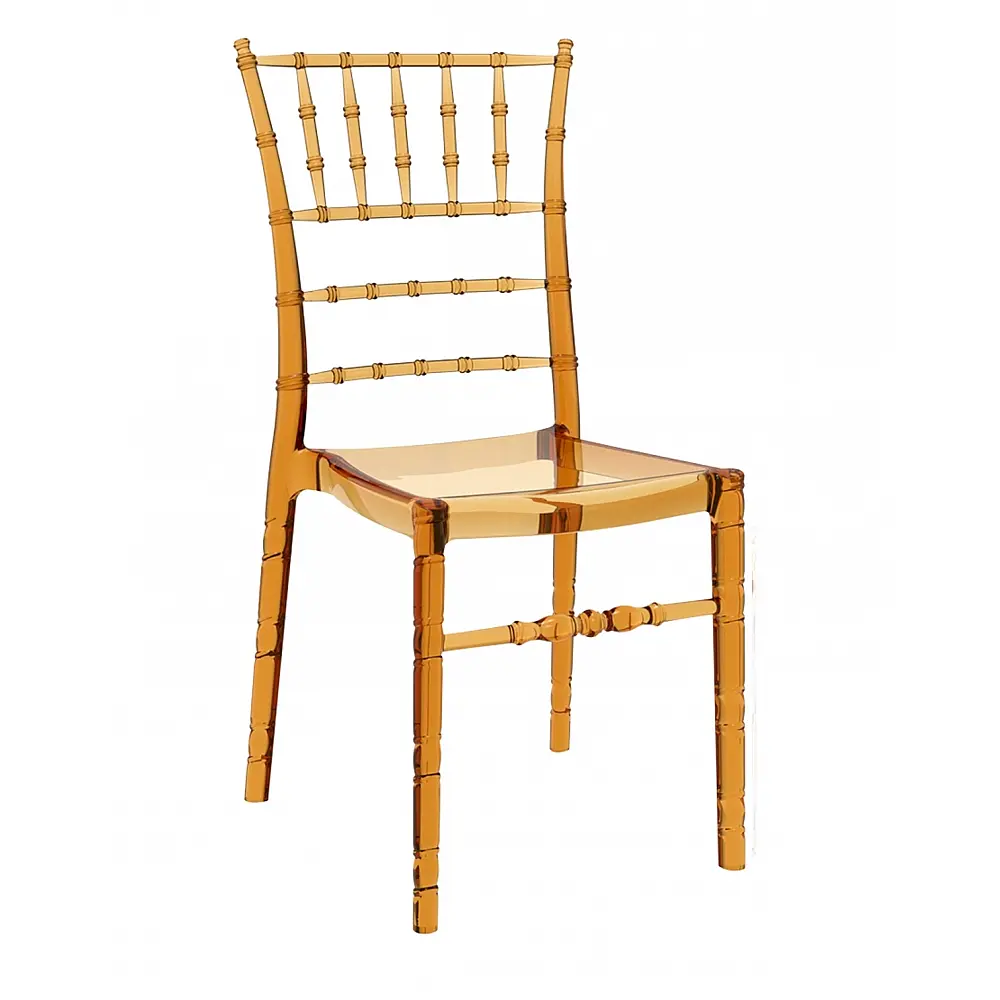 Chiavari/ST Chair Transparent Gold - Πολυκαρμπονικό - 51x45x91 cm