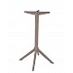 Rita/B-Bar Resin Table Base Cappuccino - Πολυπροπυλένιο - 53x53x103 cm Rita/B-Bar Resin Table Base Cappuccino - Πολυπροπυλένιο - 53x53x103 cm