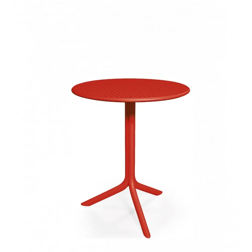 Step R60cm Table Red - Πολυπροπυλένιο - 60x60x76.5 cm