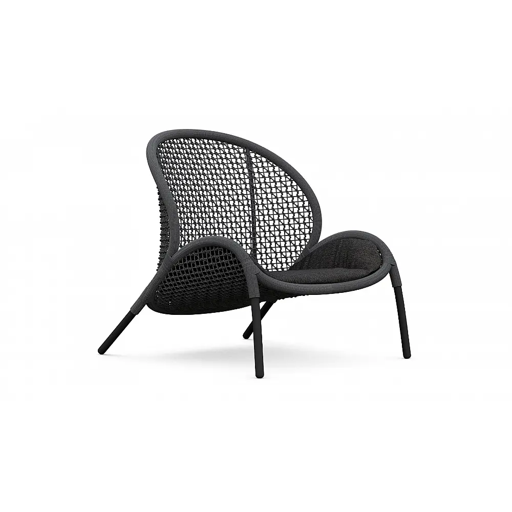 Dune/L-Anthracite Lounge Chair - Αλουμίνιο - 80x95x89 cm