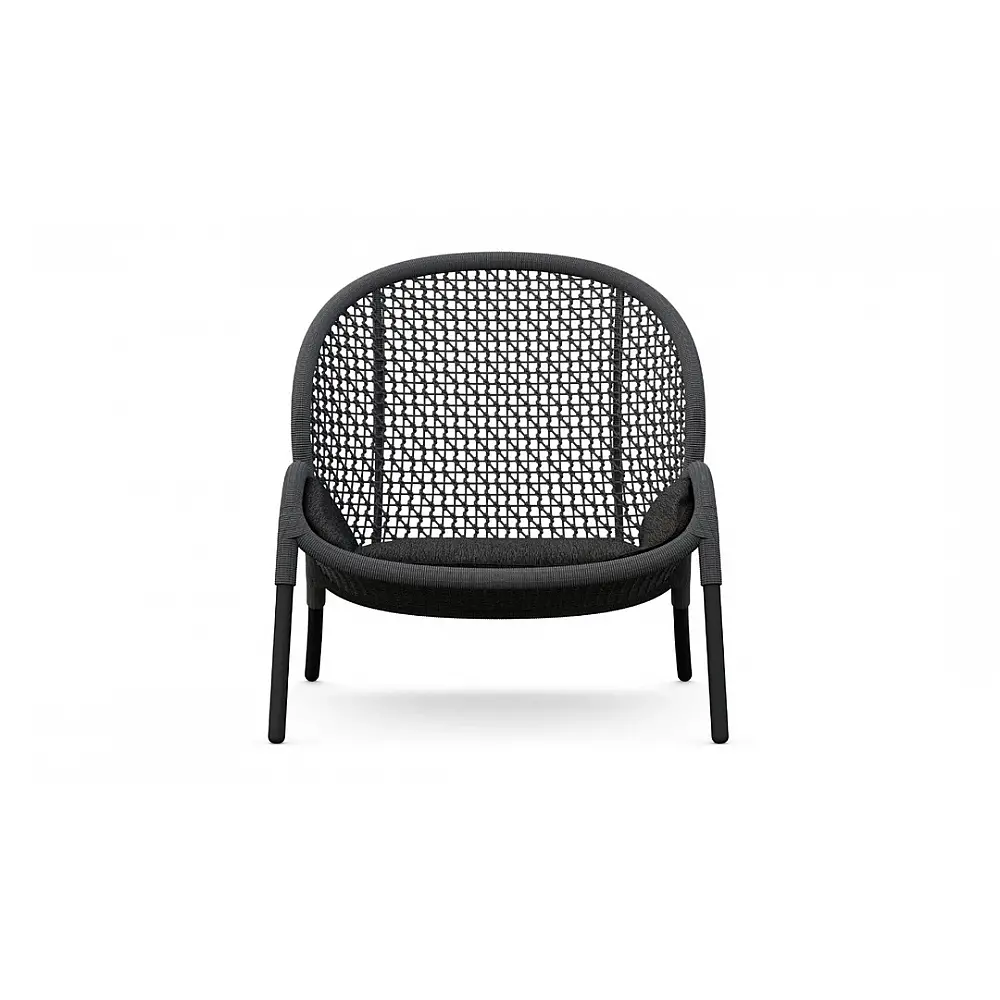 Dune/L-Anthracite Lounge Chair - Αλουμίνιο - 80x95x89 cm
