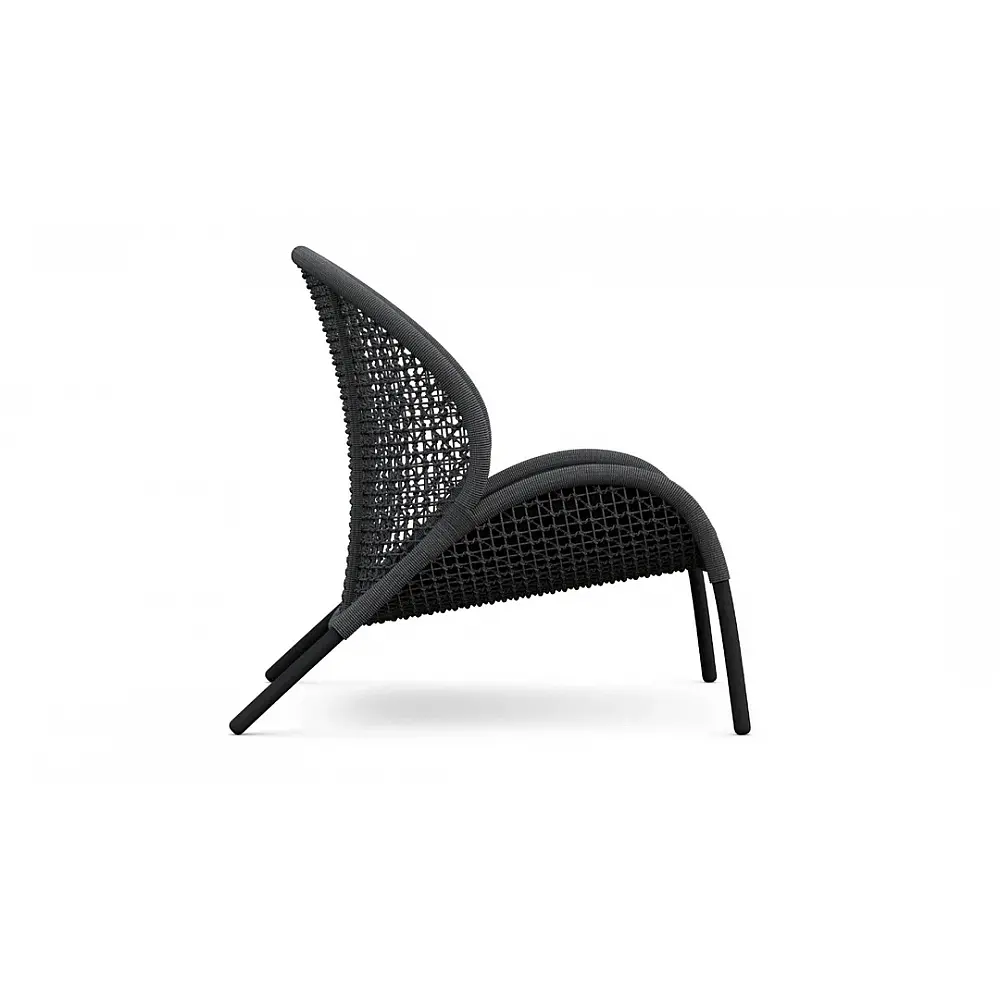 Dune/L-Anthracite Lounge Chair - Αλουμίνιο - 80x95x89 cm