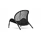 Dune/L-Anthracite Lounge Chair - Αλουμίνιο - 80x95x89 cm