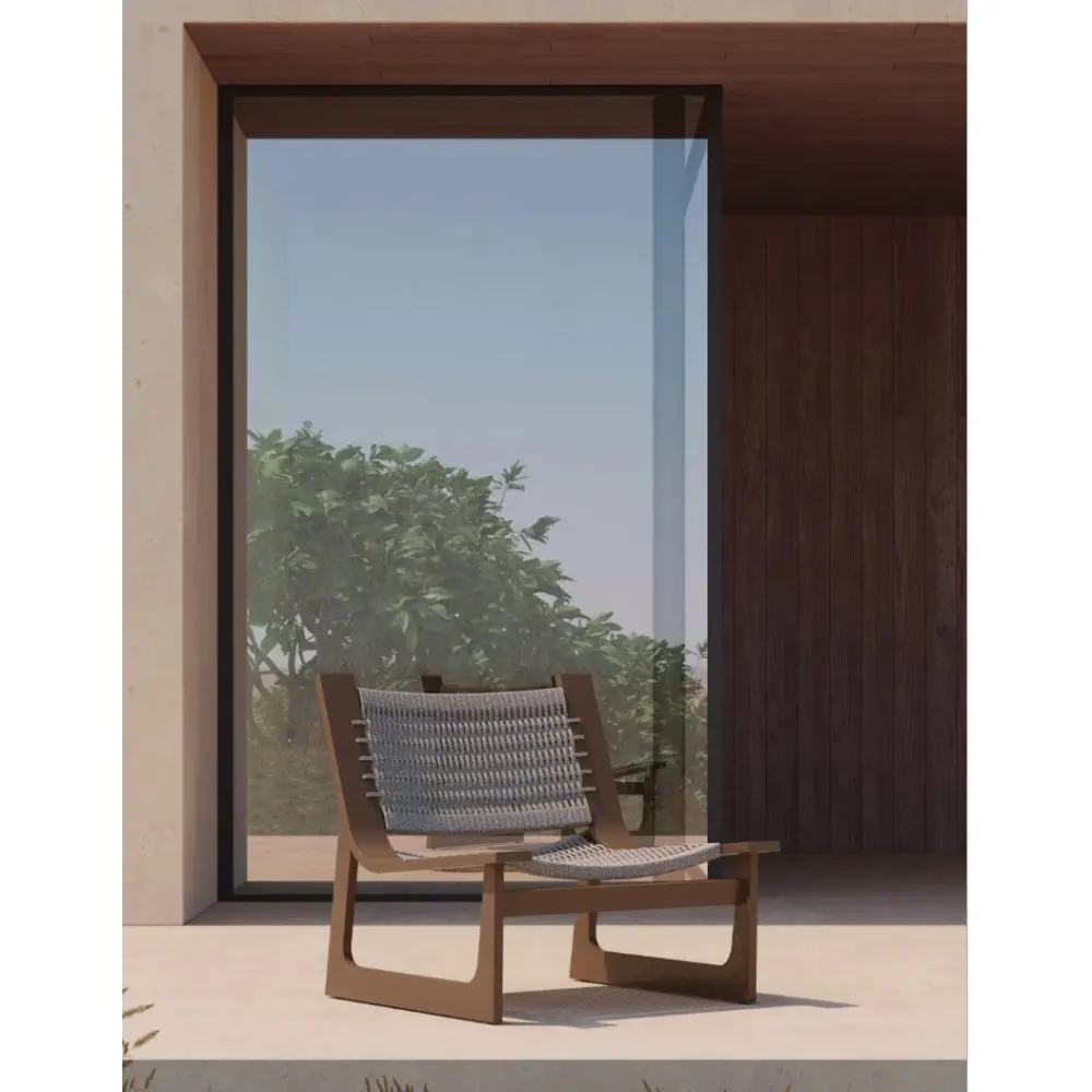 Cozumel/L Lounge Chair Bronze - Αλουμίνιο - 83x86x81 cm