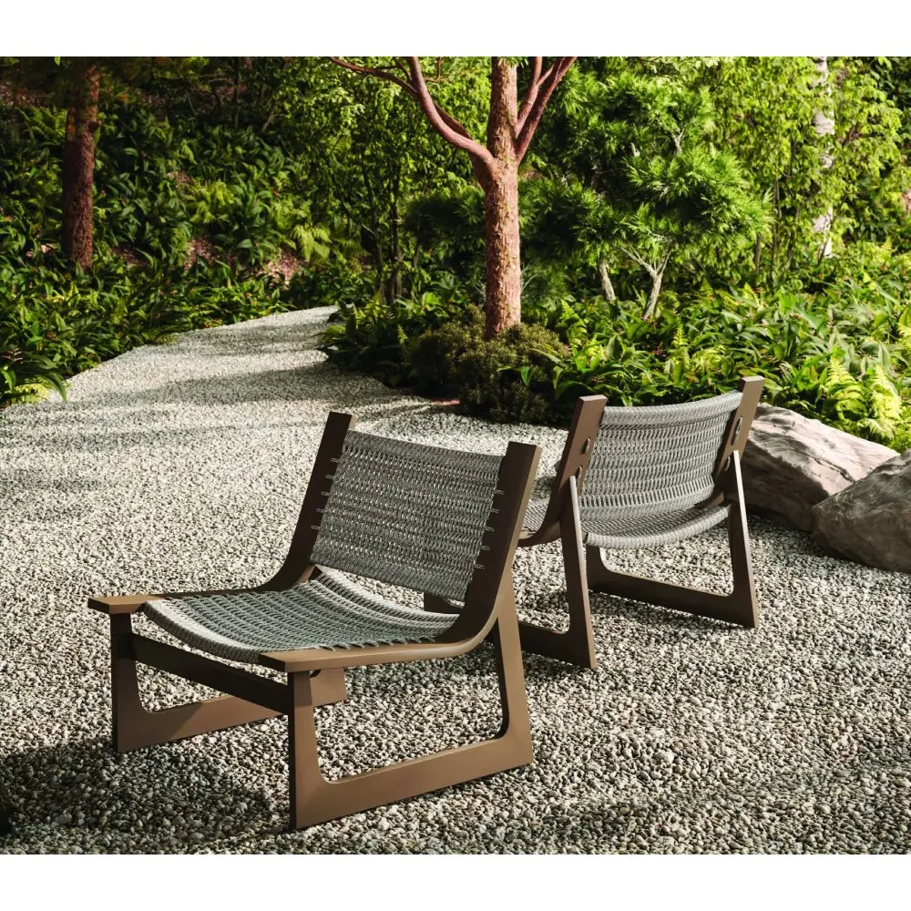 Cozumel/L Lounge Chair Bronze - Αλουμίνιο - 83x86x81 cm