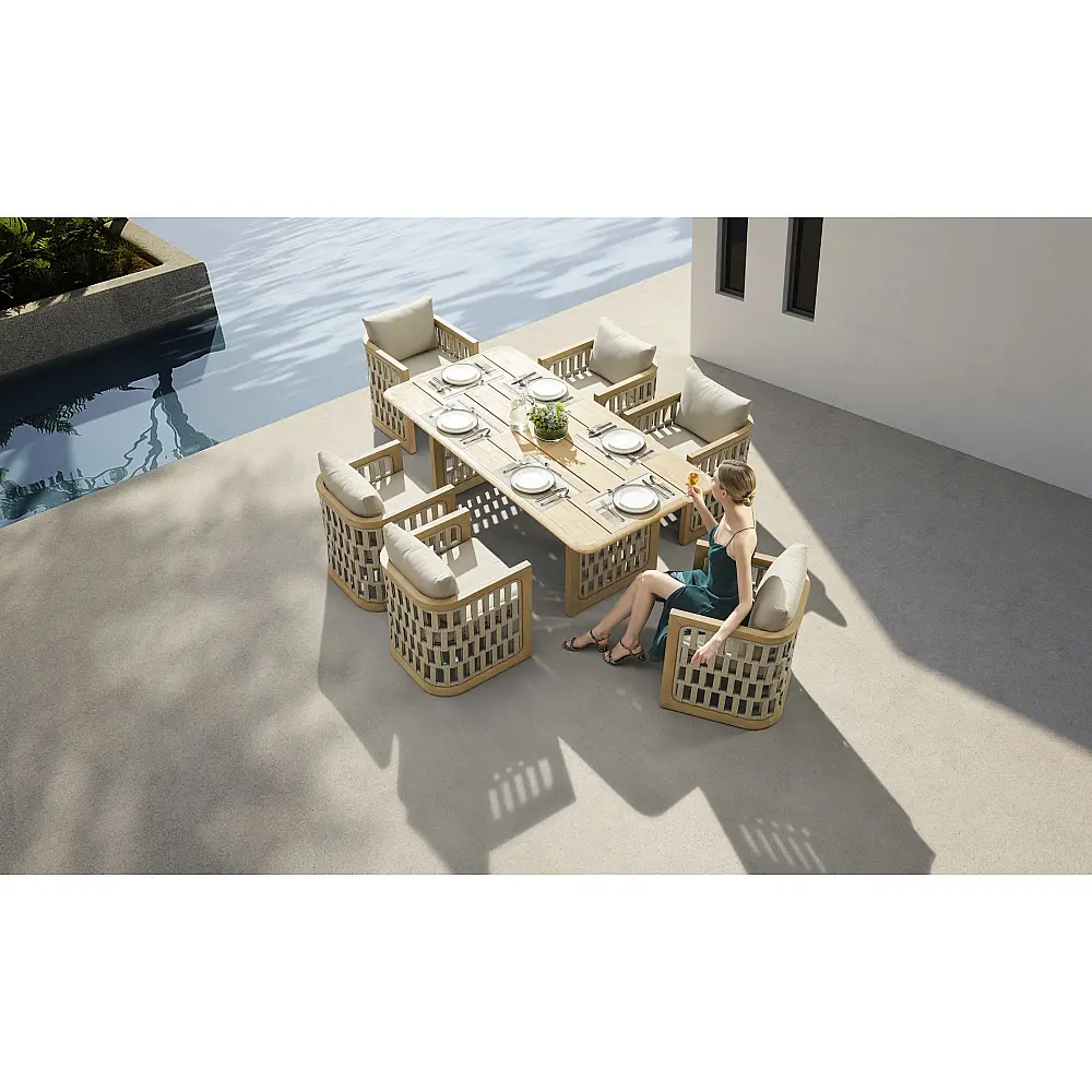 Riva/D7 Dining Set (206480) - Ξύλο