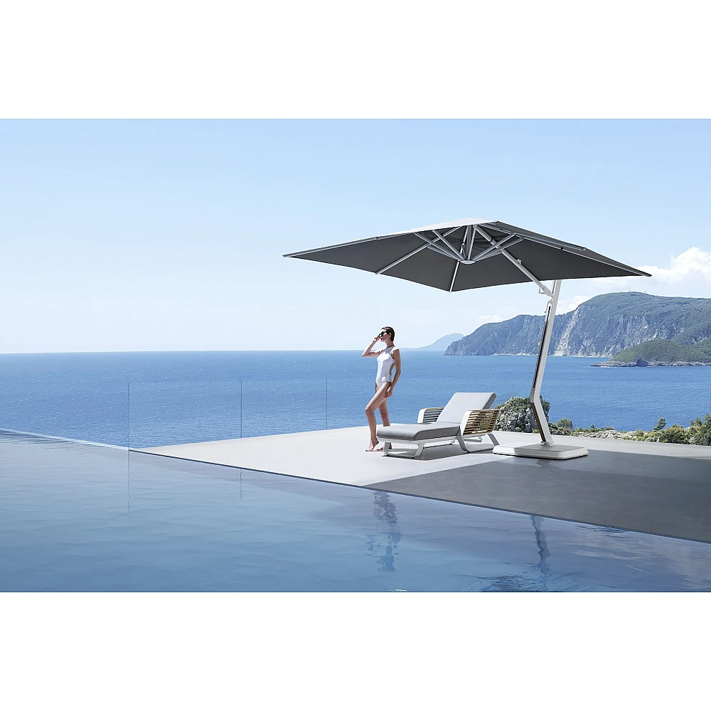 Wing/C-3x3m Corner Umbrella - Αλουμίνιο - 300x300x276.5 cm