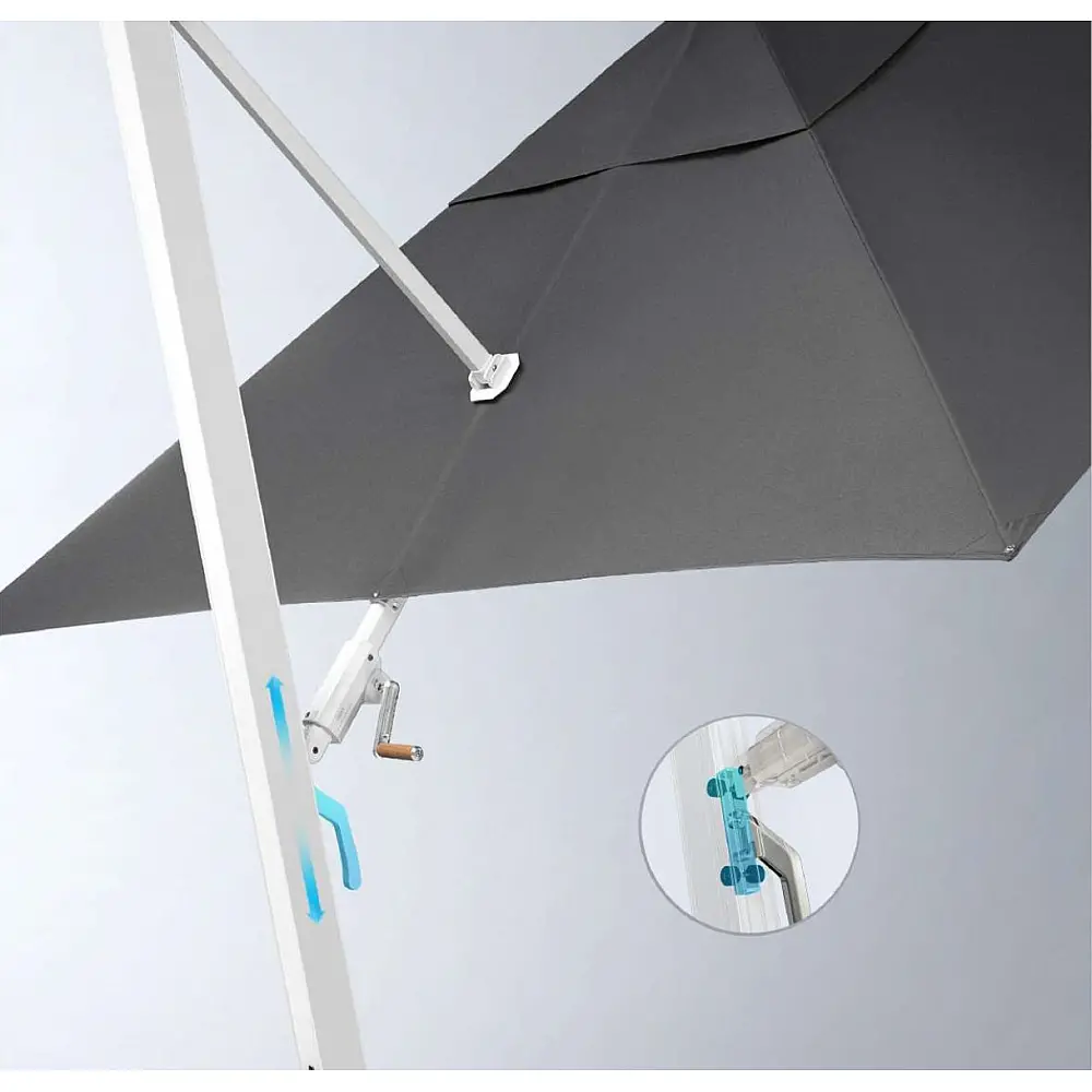 Wing/C-3x3m Corner Umbrella (90020011) - Αλουμίνιο - 300x300x276.5 cm